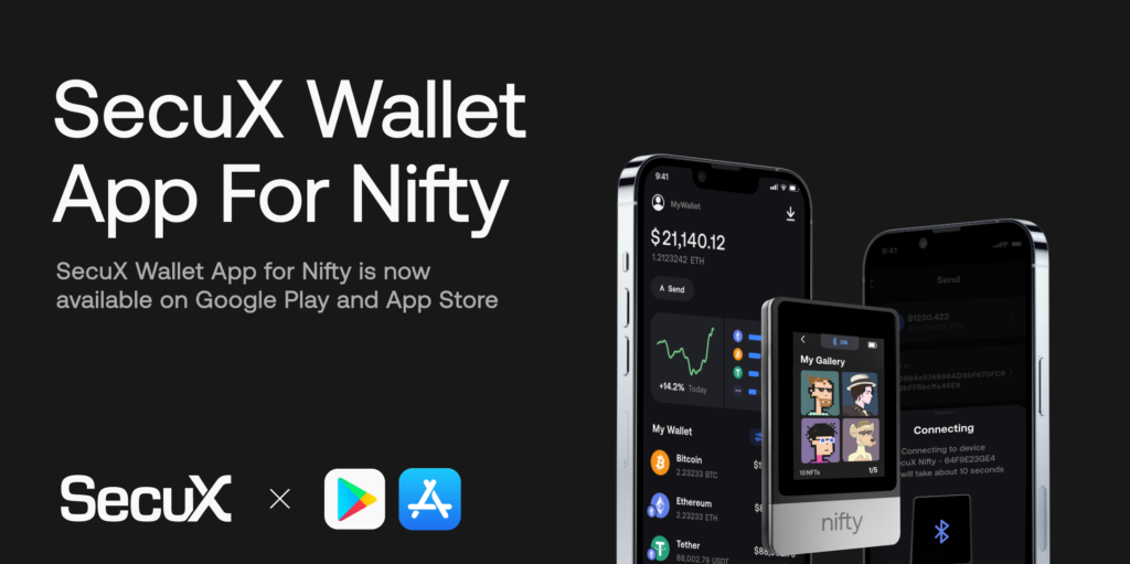 SecuX Wallet App for Nifty